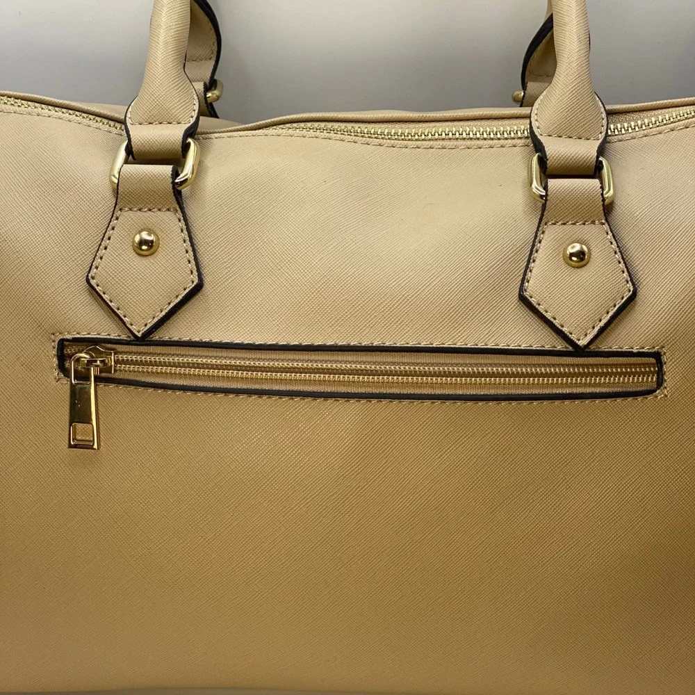 Preppy Vegan Leather Structured Handbag Set Old Money Classic Luxury Minimalist